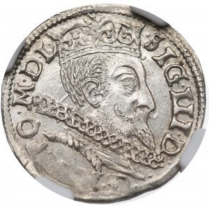 Žigmund III Vasa, Trojak 1597, Poznaň - NGC MS62