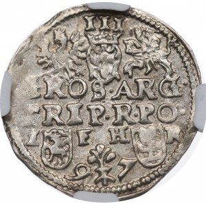 Žigmund III Vasa, Trojak 1597, Poznaň - NGC MS62