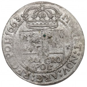 Ján II Kazimír, Imitácia krakovského tymiánu 1663 - vzácne