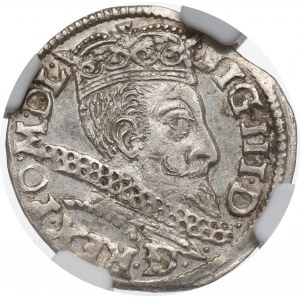 Sigismund III. Vasa, Trojak 1597, Poznań - NGC MS62