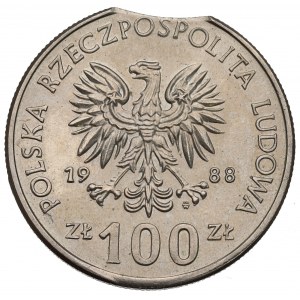 PRL, 100 złotych 1988 Powstanie Wielkopolskie - destrukt