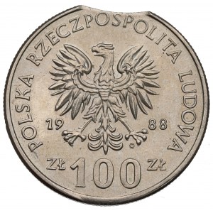 People's Republic of Poland, 100 zloty 1988 Greater Poland Uprising - destruct