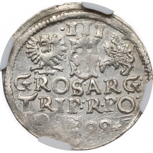 Zikmund III Vasa, Trojak 1599, Poznaň - NGC MS64