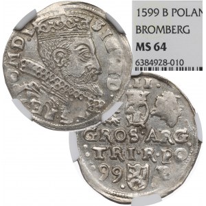 Sigismund III, 3 groschen 1597, Bromberg