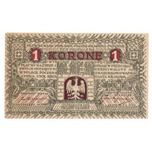 Kraków, 1 korona 1919 - B -
