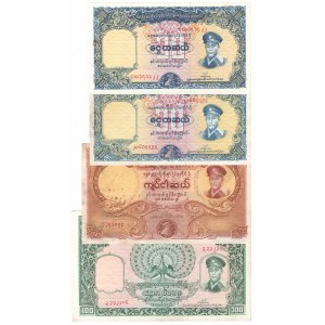 Burma, Set 10 - 100 Kyats (4 pcs)