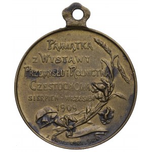 Polska, Medal pamiątka wystawy Częstochowa 1909