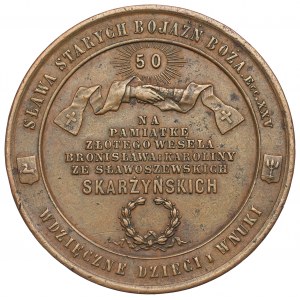 Poland, Medal of the 50th anniversary of the marriage of Bronislaw and Karolina Skarzynski 1888