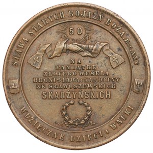 Polska, Medal 50-lecie małżeństwa Bronisława i Karoliny Skarżyńskich 1888