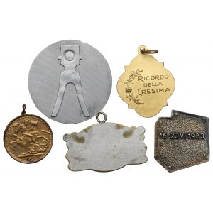 Europe, Set of religious medallions - including silver