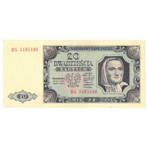 PRL, 20 złotych 1948 HG