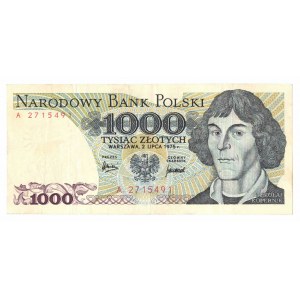 PRL, 1000 złotych 1975 A