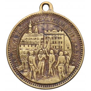 Poľsko, 19. storočie, medaila na pamiatku prísahy v Krakove 1894
