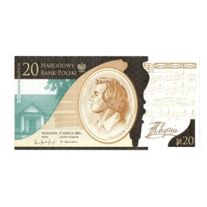 III RP, 20 złotych 2009 - Fryderyk Chopin