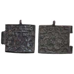 Russia, Travel icon 19th century(?) - 2 fragments