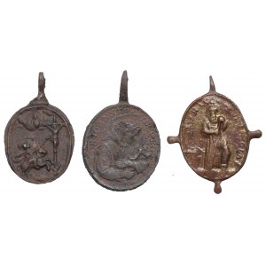Europa, Zestaw medalików religijnych XVIII(?) wiek