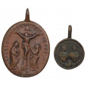 Europe, Set of religious medallions 18th(?) century