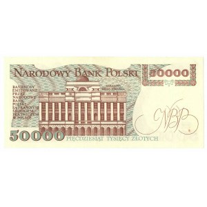 Volksrepublik Polen, 50.000 Zloty 1989 AU