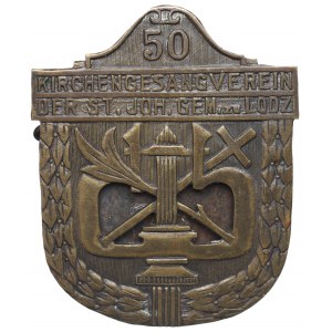 Polen, Medaille zum 50-jährigen Bestehen des Kirchengesangsvereins in Łódź Bobkowicz