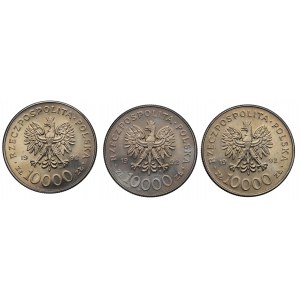 III RP, lot of 10.000 zl 1992, Wladyslaw Warnenczyk