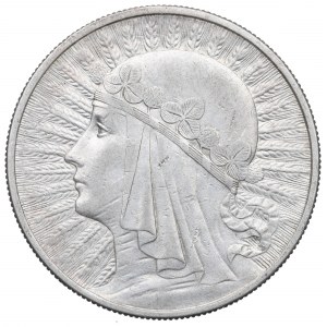 II RP, 10 złotych 1932 BZM Głowa kobiety