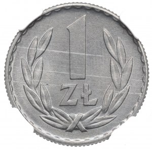 PRL, 1 zloty 1966 - NGC MS65
