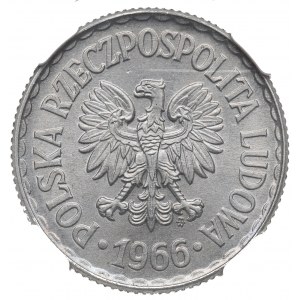 PRL, 1 złoty 1966 - NGC MS65