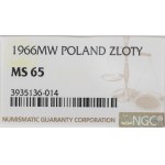 PRL, 1 Zloty 1966 - NGC MS65