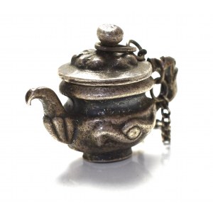 Poland, Miniature kettle silver
