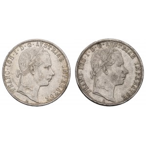 Austria-Hungary, set of 1 florin