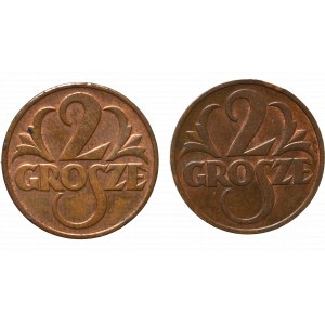 Second Republic, Set of 2 pennies 1938 and 1939