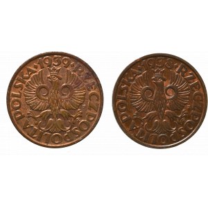 Second Republic, Set of 2 pennies 1938 and 1939