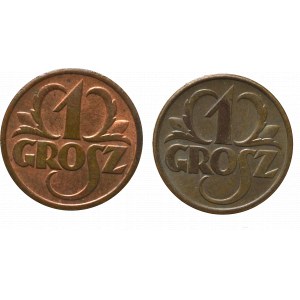 Druhá republika, sada 1 centu 1938 a 1939