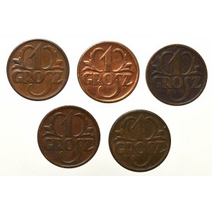 Second Republic, Set of 1 penny 1939