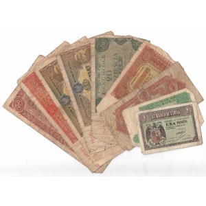 PRL, Zestaw banknotów z roku 1944, 1946, 1947