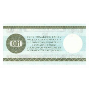 Pewex, Bon Towarowy, 1 cent 1979 - HL