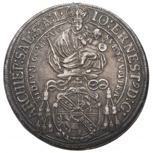 Rakúsko, Salzburské biskupstvo, Thaler 1694/5 - interpunkcia dátumu