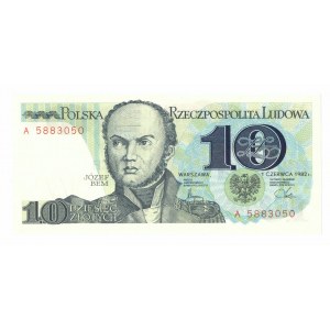 PRL, 10 złotych 1982 A