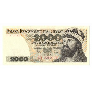 PRL, 2000 złotych 1982 CB