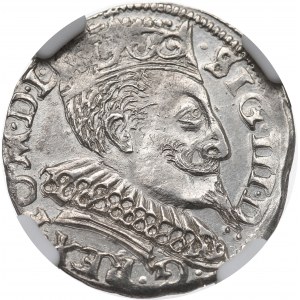 Zikmund III Vasa, Trojak 1596, Bydgoszcz - NGC MS63