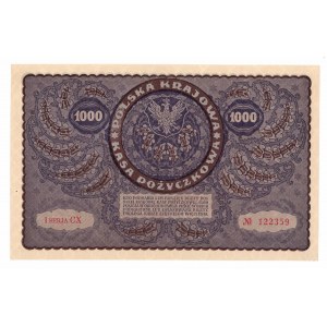 II RP, 1000 marek polskich 1919 I SERJA CX