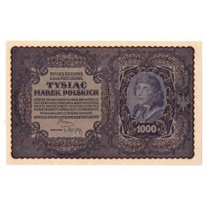 II RP, 1000 marek polskich 1919 I SERJA CX