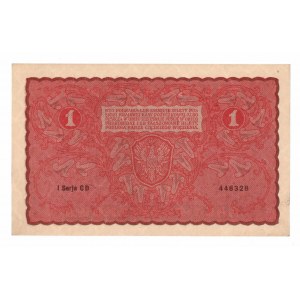 II RP, 1 Polish mark 1919 I SERIES CD