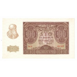 GG, 100 złotych 1940 D
