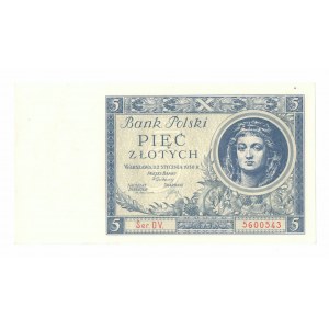 II RP, 5 złotych 1930 DV