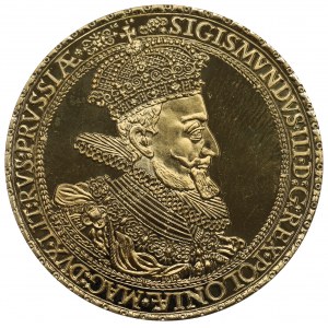 People's Republic of Poland, Donative 3-ducat 1614 Gdansk - gold copy 1977 Mint