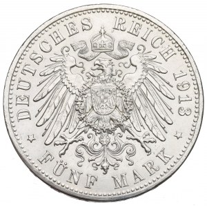 Germany, Preussen, 5 mark 1913