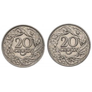 II RP, Zestaw 20 groszy 1923