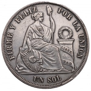 Peru, 1 sol 1867