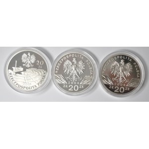 Dritte Republik, Satz von 20 polnischen Zlotys 2004